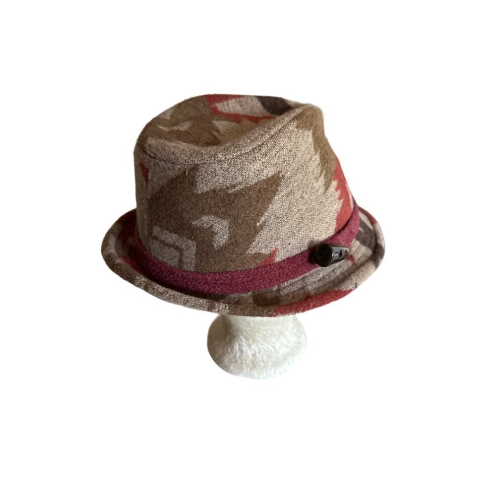 Christys London Wool Felt Fedora Hat With Toggle Accent Unisex One Size Beige & - Picture 2 of 9
